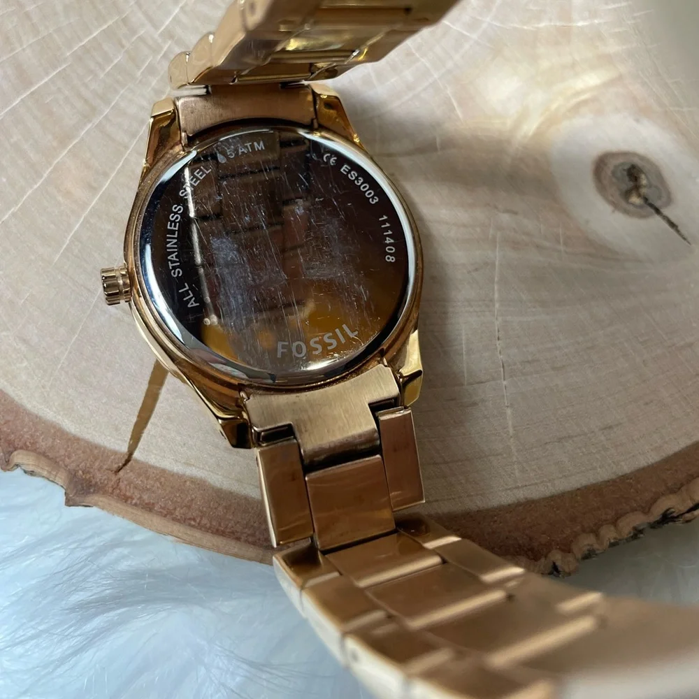 Fossil Stella Glitz Rose Gold Multi Function  Watch - Picture 9 of 12